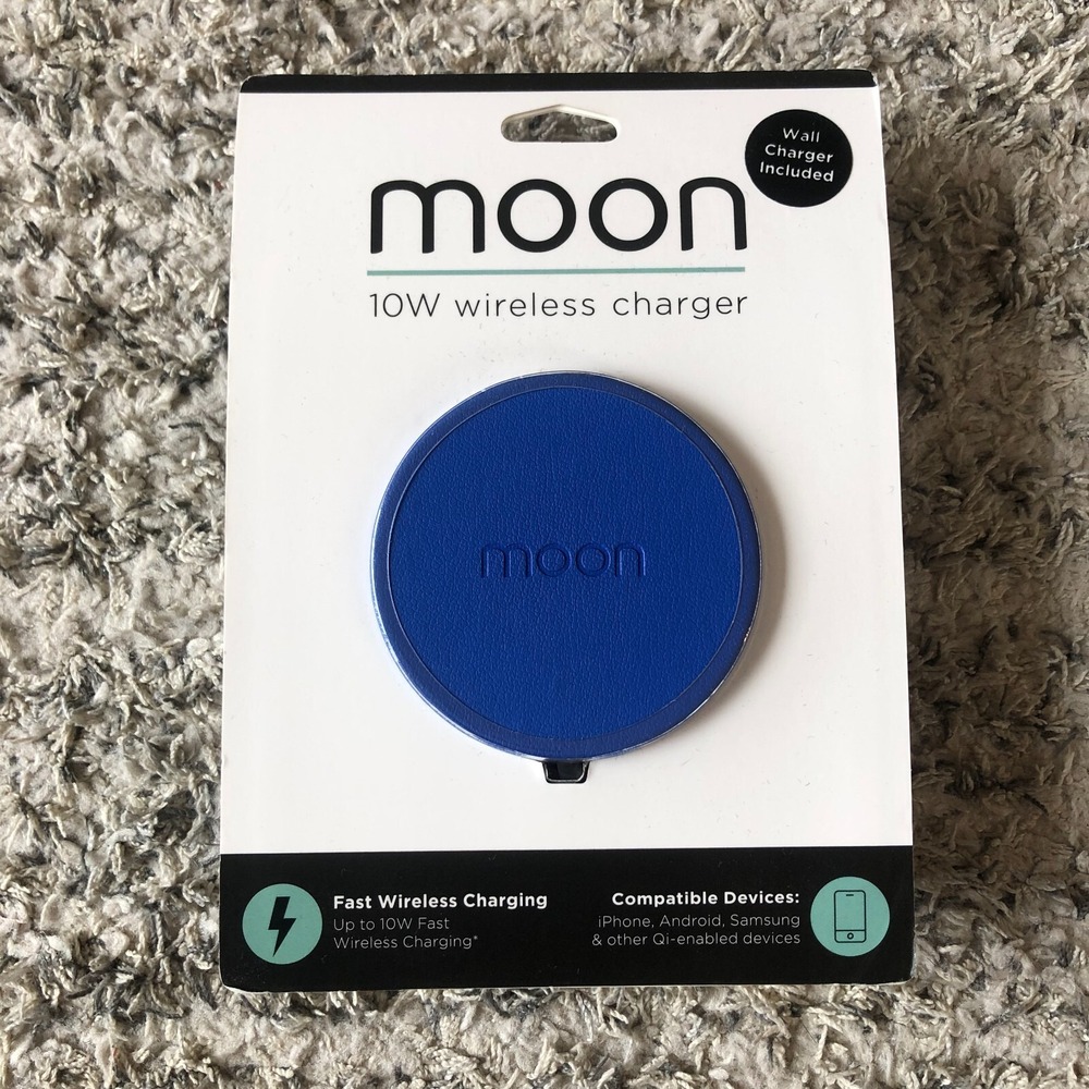 Moon‎ 10w Wireless Charger ( Blue )